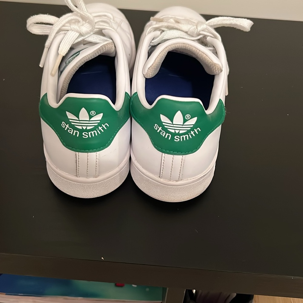 Addidas Stan Smith Tennis Shoes white with green trim size 8.5M - Picture 4 of 6